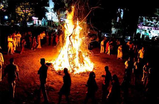 Holika Dahan or Choti Holi