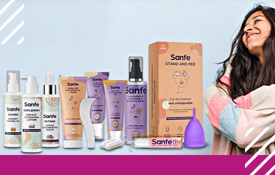 Sanfe: Premium Feminine Hygiene Brand.